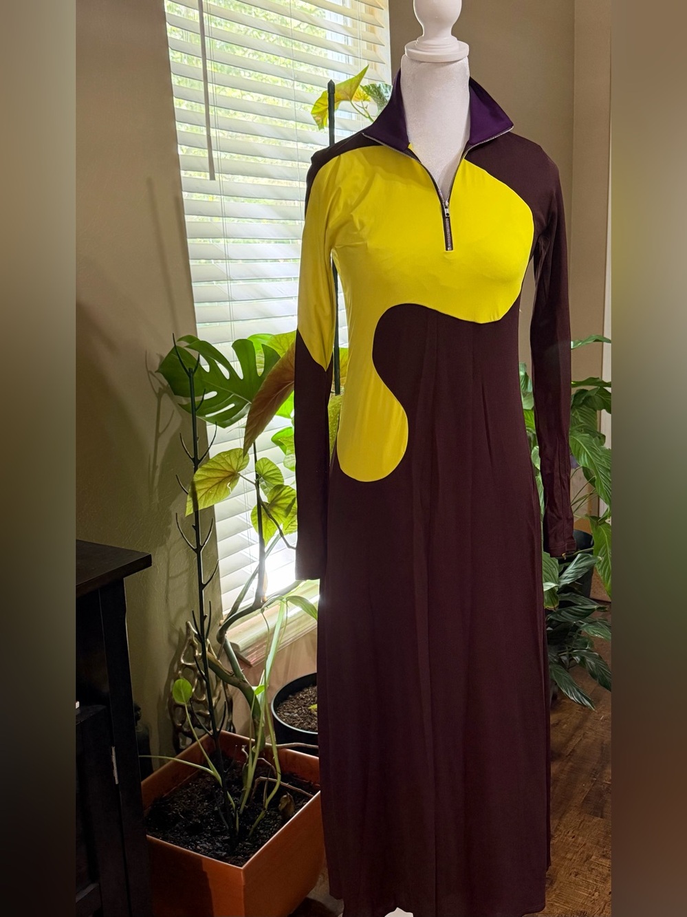 NWT Tory Burch Colorblock Maxi Dress Size 4